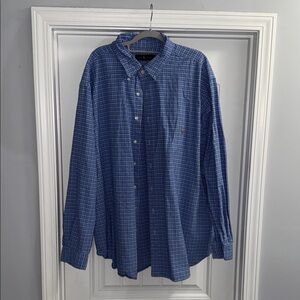 Ralph Lauren Men's Blue Checkered Shirt